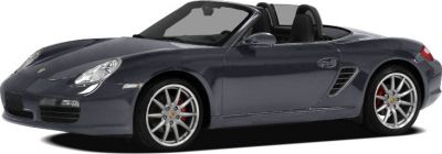 Side-front view of a convertible roadster with sporty wheels