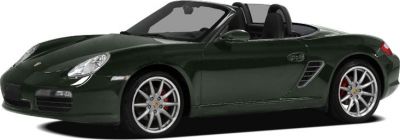 Convertible sports car side profile with alloy wheels