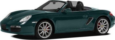 Convertible Porsche sports car with alloy wheels and sleek body design