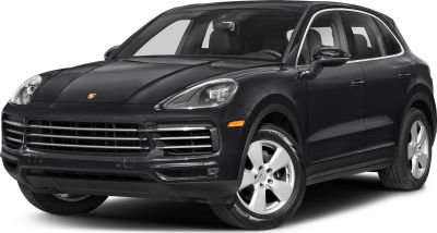 Front side view with LED headlights and alloy wheels on black SUV