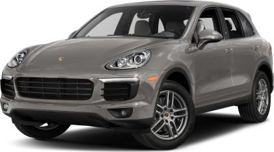 Front angle with LED headlights and sport grille on luxury SUV