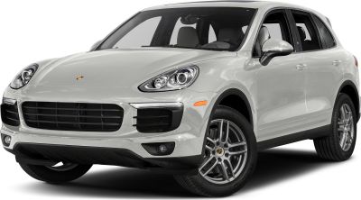 Front view with LED headlights and grille of 2014 Porsche Cayenne II facelift.