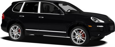 Black SUV side profile with alloy wheels and sleek design