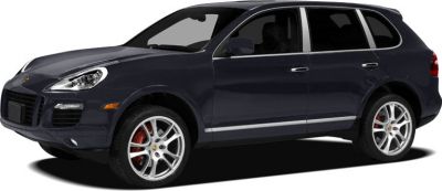 Front side profile of a black SUV with distinctive wheels and body shape