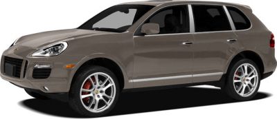 Side profile of 2007 Porsche Cayenne 955 facelift SUV.