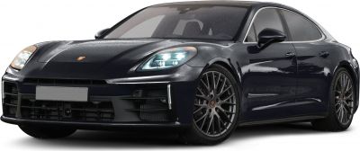 Front-side view with LED headlights and alloy wheels