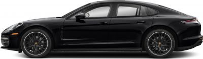 Side profile of sleek luxury sedan with sporty alloy wheels