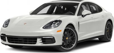 Front view with LED headlights and black alloy wheels