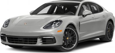 Front fascia with LED headlights and black multi-spoke alloy wheels