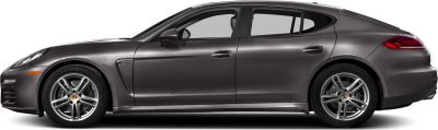 Luxury sedan side profile with alloy wheels, aerodynamic design, and four-door layout