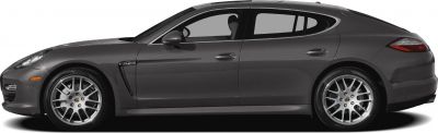 Sleek side profile of sporty hatchback sedan with alloy wheels