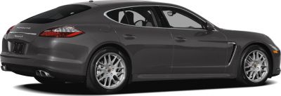 Side and rear view with sporty wheels and dual exhaust