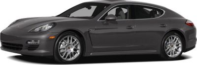 Side profile of a luxury sport sedan with sleek aerodynamic design and prominent alloy wheels.