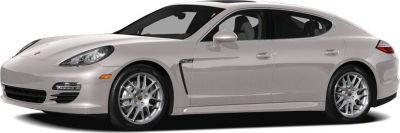 Silver four-door luxury sports sedan with alloy wheels