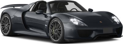 Front side view with aerodynamic shape and distinctive alloy wheels