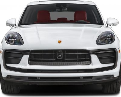 Front view with aggressive headlights and black grille accents