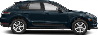 Side profile of sleek SUV with alloy wheels and tinted windows
