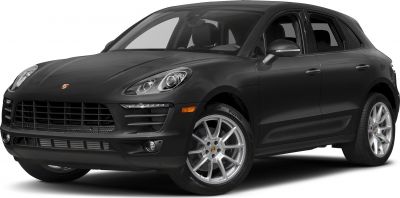 Black SUV front side with headlights and alloy wheels