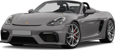 Close-up of sporty front fascia with headlights and open-top roadster design