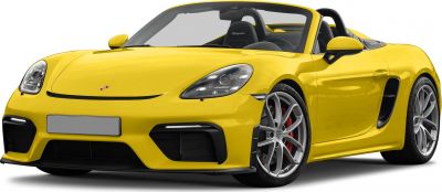 Yellow convertible with aerodynamic front and alloy wheels