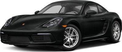 Front three-quarter view of sleek sporty coupe with prominent headlights