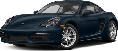 Front three-quarter view of a sports coupe with sleek headlights and side air intakes