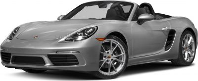 Convertible sports car front-side view with aerodynamic body and alloy wheels