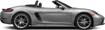 Side profile of a sleek convertible with sporty alloy wheels