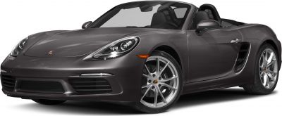 Convertible sports car with front aerodynamic design and alloy wheels
