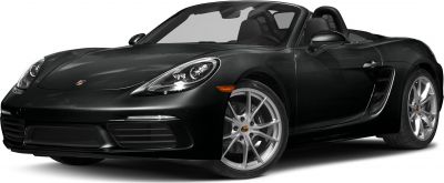 Convertible sports car front side view with alloy wheels