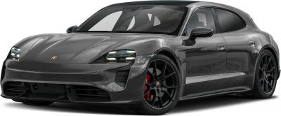 Electric luxury sports estate with LED headlights and black sporty alloy wheels
