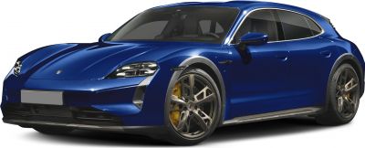 Sporty electric luxury wagon with advanced LED headlights and multi-spoke alloy wheels