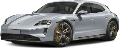 Electric station wagon with LED headlights and alloy wheels