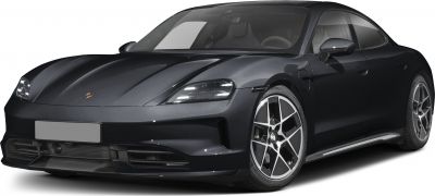 Front angled view with LED headlights and aerodynamic design.