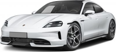 Front aerodynamic design with sleek headlights and distinctive wheels