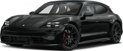 Sleek electric luxury wagon with LED headlights and black multi-spoke wheels