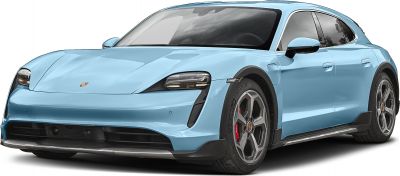 Front-side view of electric SUV with LED headlights and aerodynamic design