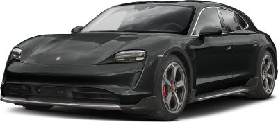 Front angled view with aerodynamic headlights and alloy wheels