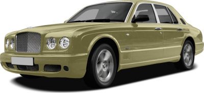 Luxury sedan front side angle with mesh grille and quad headlights
