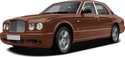 Front grille and side profile with round headlights of a luxury sedan