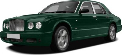 Classic luxury sedan with iconic front grille and quad circular headlights