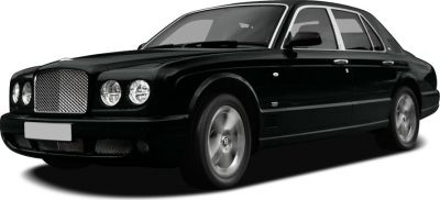 Front and side view of a luxury sedan with distinct grille and alloy wheels