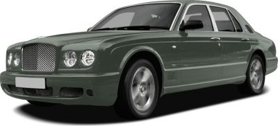 Luxury sedan front grille and round headlights