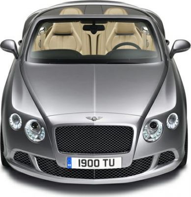Front grille and dual round headlights with beige interior