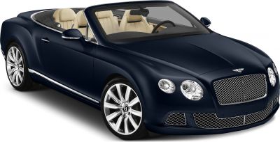 Luxury convertible with beige leather interior and chrome multi-spoke wheels
