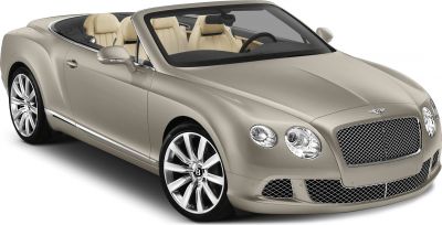 Luxury convertible with mesh grille and leather interior