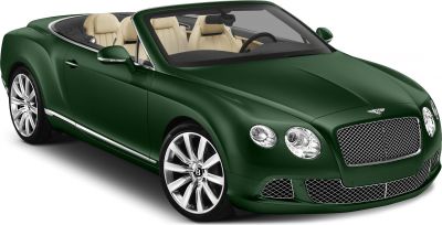 Convertible luxury sports car with mesh grille and alloy wheels