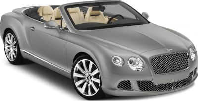 Luxury convertible with mesh grille and beige leather interior