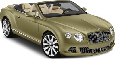 Luxury convertible with iconic grille and dual round headlights