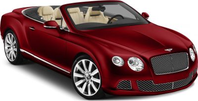 Luxury convertible with mesh front grille and premium wheels